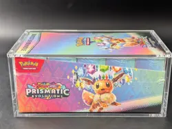 Pokemon SV8.5 Prismatic Evolutions Sealed Booster Bundle Display W/Acrylic Case - Image 4