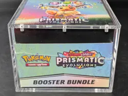 Pokemon SV8.5 Prismatic Evolutions Sealed Booster Bundle Display W/Acrylic Case - Image 5