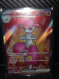 Medicham ex 161/142 Stellar Crown Ultra Rare Full Art Holo 260 HP Pokemon TCG - Image 5