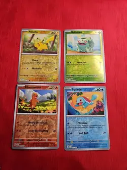 Pokemon Pikachu Squirtle Charmander Bulbasaur Reverse Costco 151 Promos - Cosmo - Image 1