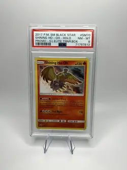 Pokemon PSA 8 Shining Ho-Oh SM70 - Image 1