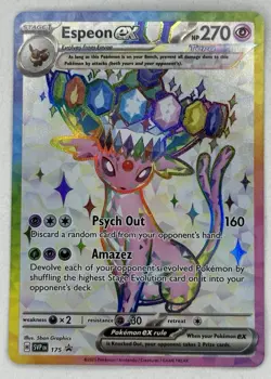 Espeon Ex 175 Promo Card Prismatic Evolutions Pokemon Card - Image 1