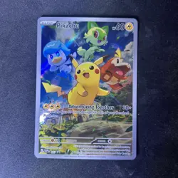 Pokemon Pikachu Adventuring Together Full Art Holo SVP Black Star Promos SVP 027 - Image 1