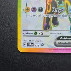 Pokemon Umbreon ex SVP176 Scarlet & Violet Promo FULL ART HOLO NM US SELLER!!!! - Image 2