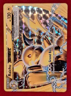 Raichu BREAK 50/162 Art Rare Holo Pokemon TCG XY Breakthrough 2016 NM/M - Image 1
