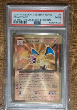 Charizard (Celebrations Metal Card) 004/102: Ultra Premium Collection (PSA 9) - Image 1