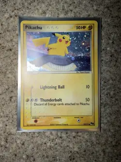 Pokemon Pikachu 012/017 POP Series 5 Holo 2007 Factory Error (Inverted Back) - Image 2