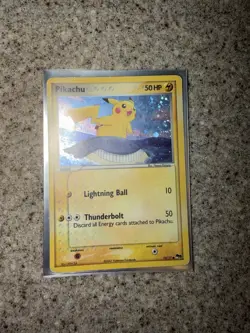 Pokemon Pikachu 012/017 POP Series 5 Holo 2007 Factory Error (Inverted Back) - Image 3