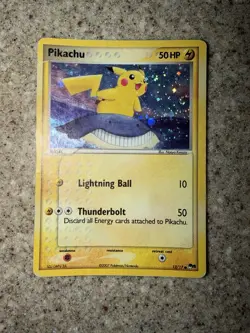 Pokemon Pikachu 012/017 POP Series 5 Holo 2007 Factory Error (Inverted Back) - Image 5