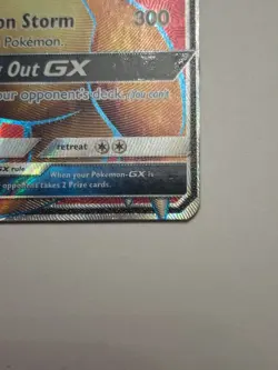 Damaged Pokemon TCG Charizard-GX Black Star Promo SM60 - Image 3