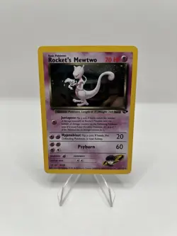 Pokemon TCG Rocket's Mewtwo 14/132 Gym Challenge Holo - MP - Image 1