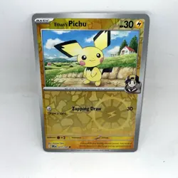 Ethan's Pichu Reverse Holo SV10: Destined Rivals 071/182 Pokemon TCG - Image 1