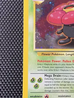 Pokemon Erika's Vileplume Swirl Gym Heroes Unlimited 5/132 Holo Rare - Image 2
