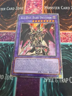 Yugioh Red-Eyes Dark Dragoon RA02-EN021 Platinum Secret Rare 1st Edition NM - Image 1