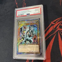 PSA 10 YU-GI-OH 2024 BLUE-EYES WHITE DRAGON RA03 QUARTER CENTURY BONANZA 1ST ED. - Image 1