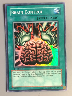 yugioh Brain Control TLM-EN038 1st Ed Super North American Near Mint - Image 1
