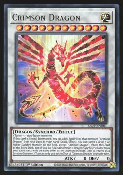 Crimson Dragon - RA04-EN061 - Ultra Rare - 1st Edition Yugioh - Image 1