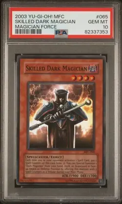 Skilled Dark Magician *PSA 10* MFC-065 *Super Rare* Magician's Force * 2003 - Image 1