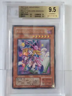 Toon Dark Magician Girl Secret Japanese Yu-Gi-Oh DM6 Expert 2 BGS 9.5 Quad - Image 1