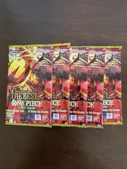 One Piece The Best Vol. 2 PRB-02 Five 5 Premium Booster Packs Lot English C - Image 1