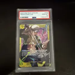 TRAFALGAR LAW ONE PIECE SECRET RARE OP10-119 GRADED PSA 10 GEM MINT - Image 1
