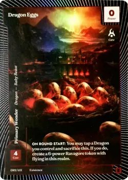 Wonders of the First- CLASSIC FOIL EPIC- DRAGON EGGS 89/401 - Image 1