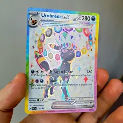 Pokemon TCG Umbreon ex 176 Promo Set Prismatic Evolutions Portuguese SAR Card - Image 2