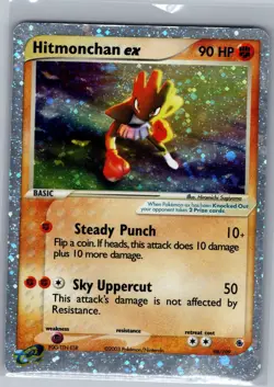 Hitmonchan ex 98/109 Ruby and Sapphire - Pokemon Card - Creased - Image 1