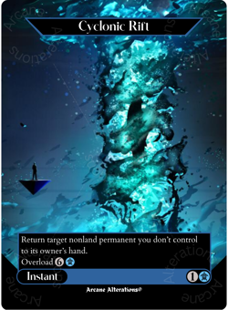 Cyclonic Rift - Full Art Altered Art Custom Cards - Image 1
