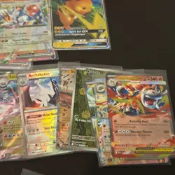 Lot Of (42) Assorted Modern English Pokemon Cards Full Arts IR AR Ex Pokeballs - Image 5