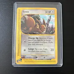 Eevee 75/147 2002 Aquapolis Pokemon Card TCG Vintage WOTC Nintendo Common - Nm - Image 1