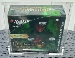 NEW In Plexiglass! Lord of The Rings Collectors Boosters (12) Box Magic MTG 195166205038 - Image 1