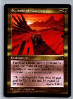 Magic: The Gathering Squandered Resources Card English Version, (RARE) - Image 1