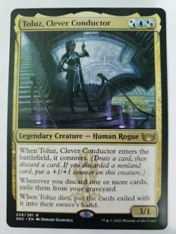MTG Toluz, Clever Conductor Streets of New Capenna 228/281 Regular Rare - Image 2