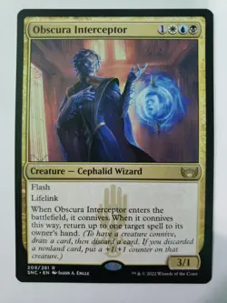 MTG Obscura Interceptor Streets of New Capenna 209/281 Regular Rare - Image 2