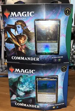 Magic The Gathering Kaldheim Elven Empire & Phantom Premonition Commander Decks - Image 1