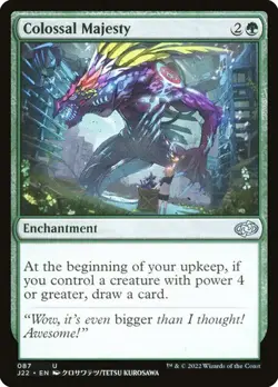 Colossal Majesty - Jumpstart 2022 J22 - Uncommon - MTG Magic Pack fresh - Image 1