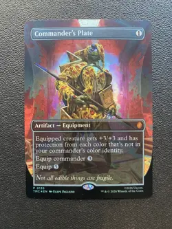 Commander's Plate (Borderless) Commander: Teenage Mutant Ninja Turtles Foil - Image 1