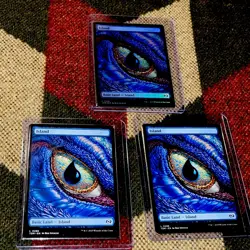 Island (Dragon Eye Full Art) Magic: Tarkir: storm TDM #0288 2 Regular and foil - Image 1