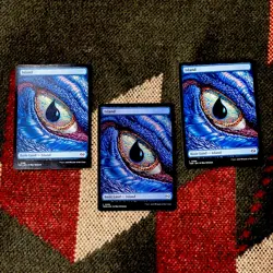 Island (Dragon Eye Full Art) Magic: Tarkir: storm TDM #0288 2 Regular and foil - Image 2