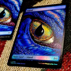 Island (Dragon Eye Full Art) Magic: Tarkir: storm TDM #0288 2 Regular and foil - Image 3