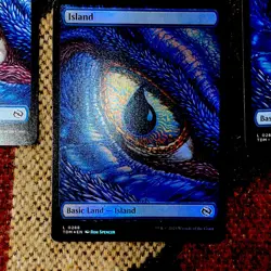 Island (Dragon Eye Full Art) Magic: Tarkir: storm TDM #0288 2 Regular and foil - Image 5