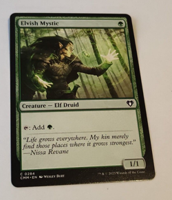 MtG Elvish Mystic (CMM-0284) Common English MINT - Image 1