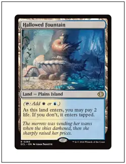 1x Hallowed Fountain, Lorwyn Eclipsed, Magic the Gathering, MTG NM - Image 1