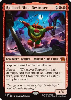Raphael Ninja Destroyer - Teenage Mutant Ninja Turtles - MtG- NM - Image 1