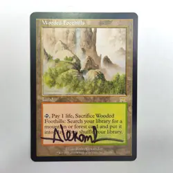 MTG Wooded Foothills Onslaught - Signed by Artist Rob Alexander - Image 1