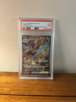 Pokemon Greninja ex Promo Holo 132 SV: Scarlet & Violet PSA 9 - Image 1