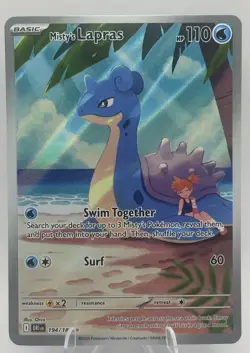 Misty’s Lapras 194/182 DRI SIR Destined Rivals SV10 Pokemon NM - Image 1