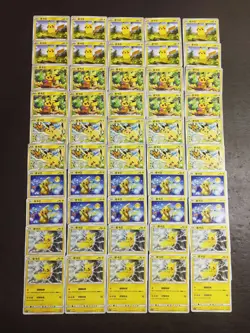 50 Lot Pokemon TCG S-Chinese with 5 different Pikachu SE58 - Image 1