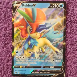 Pokemon Keldeo V 053/202 Sword & Shield Ultra Rare Full Art Holo 210 HP 2020 - Image 1